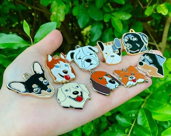 Enamel Dog Breed Tag: Personalized Pet ID, Engraved Alloy Tag