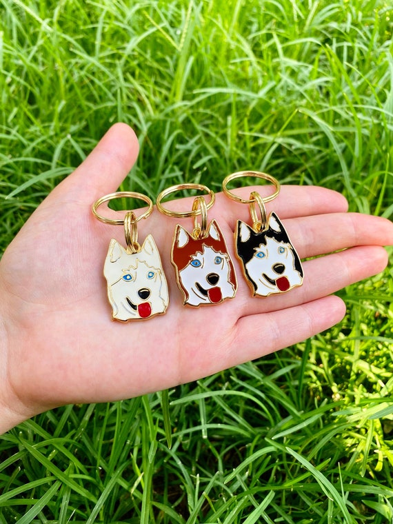 Personalized Siberian Husky Dog Tag: Stainless Steel Pet ID