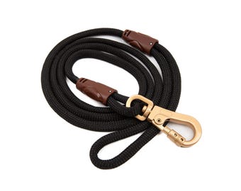 Handmade Rope Dog Leash with Locking Clip: Heavy Duty Hiking Leash
