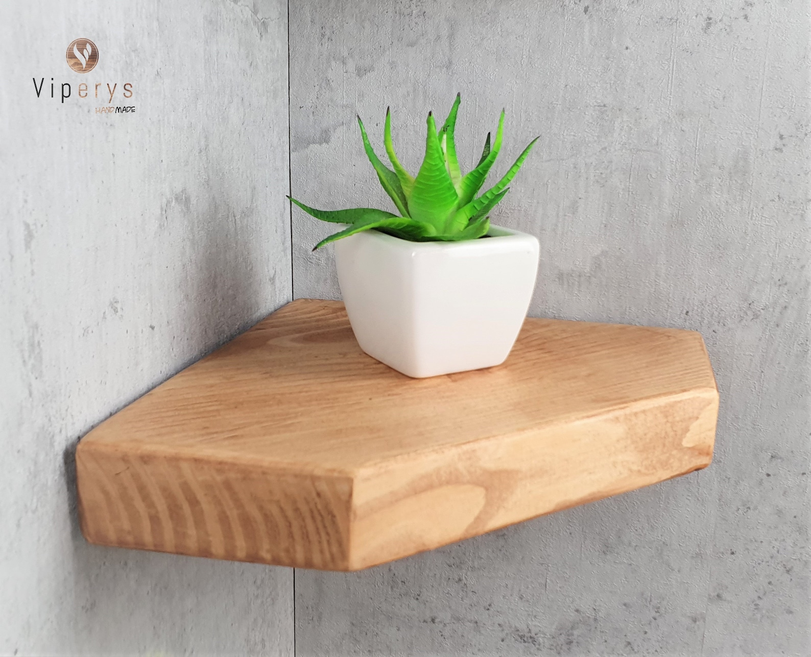 Diamond Corner Shelves solid wood Floating shelf With Etsy