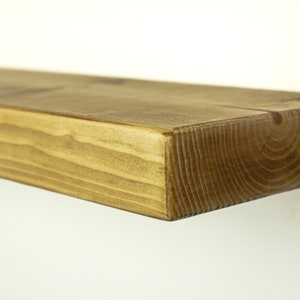 Étagère flottante rustique 22 cm x 4,5 cm Étagère solide épaisse Étagères en bois avec fixations 12 couleurs au choix image 7