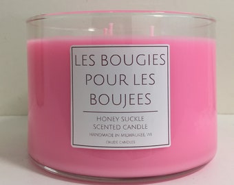 3 Wick Les Bougies Pour Les Boujees. French Candle Label. Boujee Candle. Fancy Candle Label. Pick You Scent & Color Custom Candle. Bougies