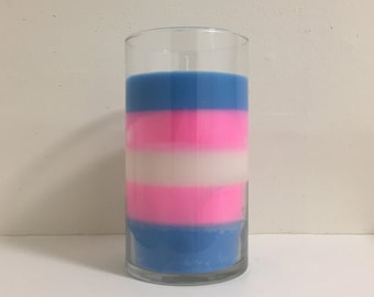 Transgender Pride Flag Candles. Pick Your Own 5 Scents. Make Your Own Label. Trans Pride Candles. Custom Pride Flag Candle. Transgender Gift