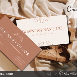 Business Card Template | Labels | Thank you Card | Social Media Profile Picture | Editable & Printable | Instant Download
