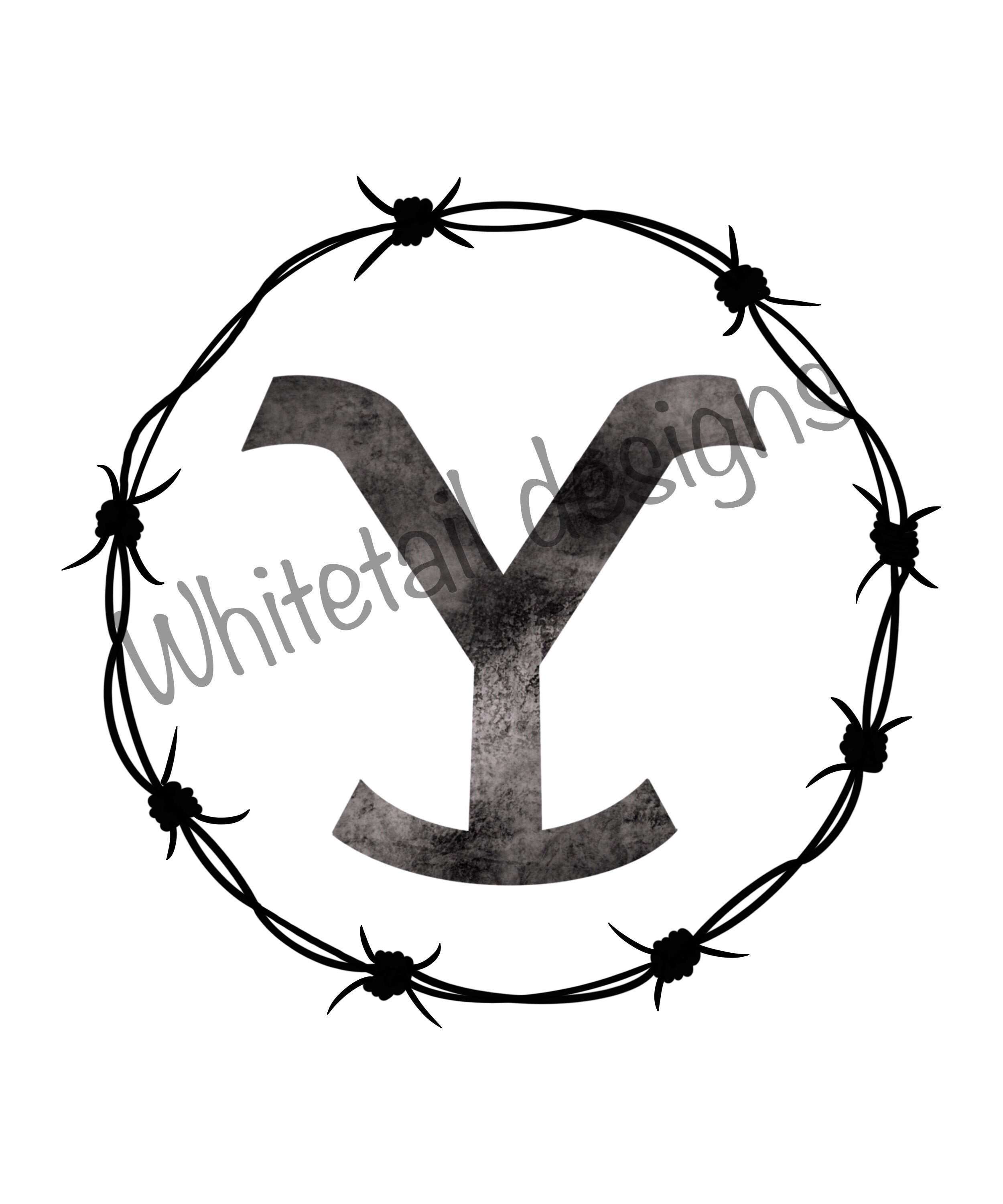 Digital download of Dutton Ranch Yellowstone logo png,jpeg and svg.