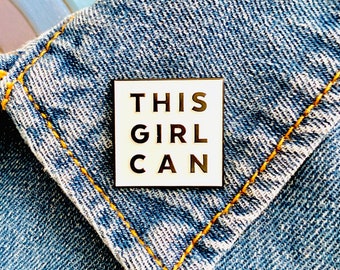 This Girl Can Pin, You Can Do Hard Things, Encouraging Gift, Pro Choice Pin, Womens Rights, Smash the Patriarchy, Grad Topper Ideas Gifts