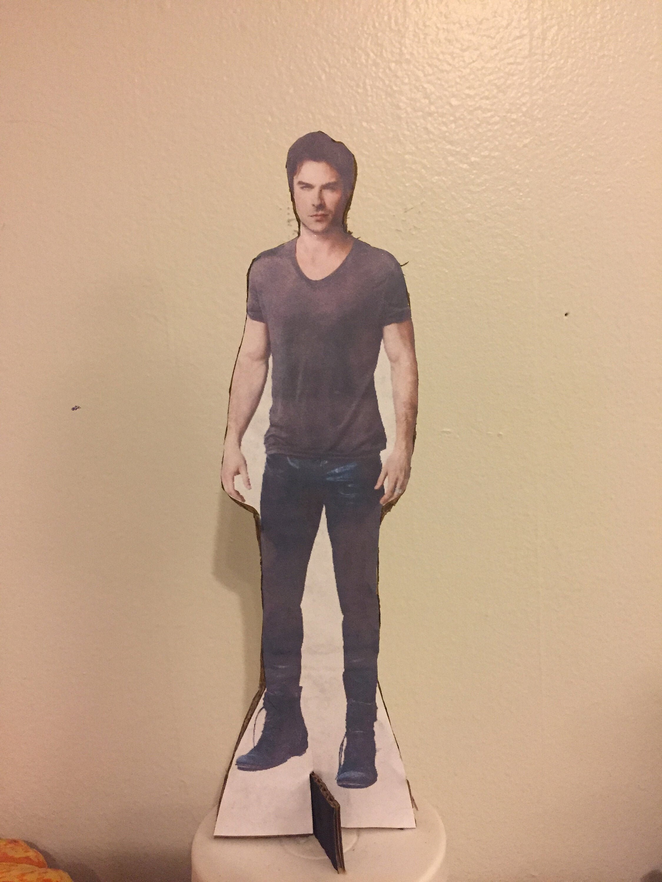 Damon Salvatore/Ian Somerhalder Miniature Cardboard Cutout Etsy