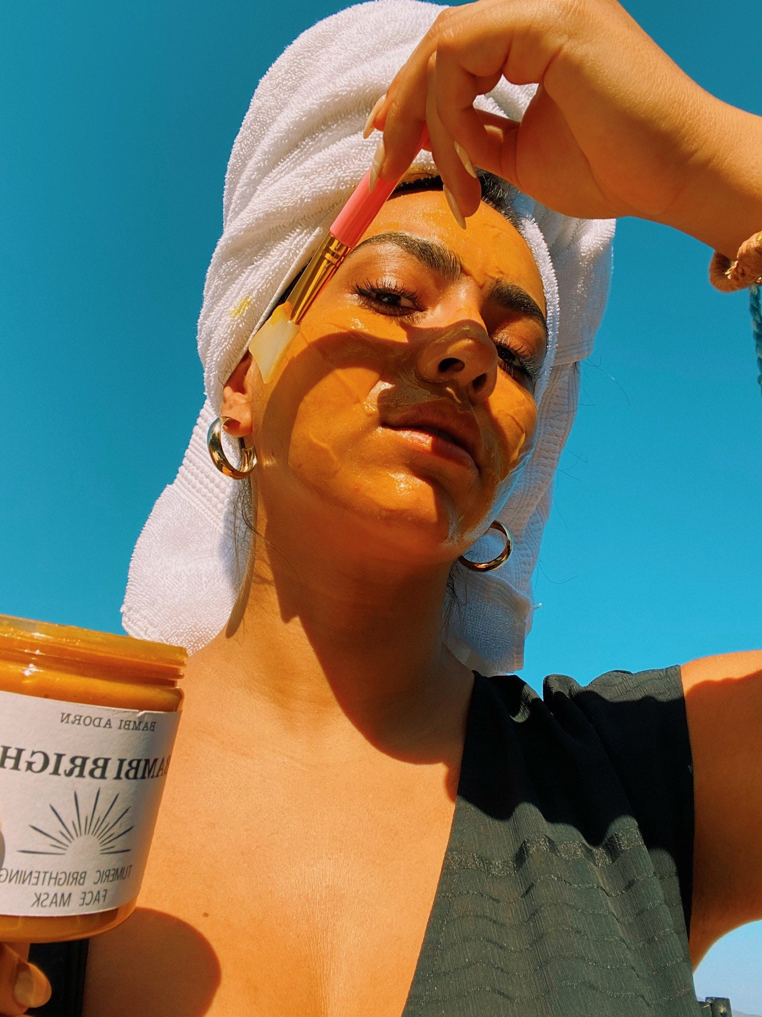 TUMERIC ALOE Face Mask Glowing Skin Vitamin E Dark Spot Etsy