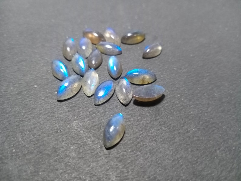 For Jewelry MakingWhole sale 3x6 MM To 10x20 MM Natural Labradorite Marquise Cabochon Lot Calibrated Marquise Labradorite Loose Stone Cab