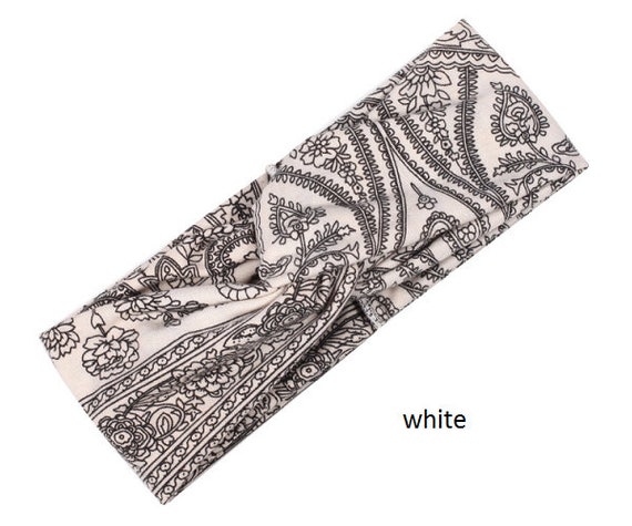 Floral Style Twist Criss Cross Head Wrap Hair Band - Etsy display picture 1