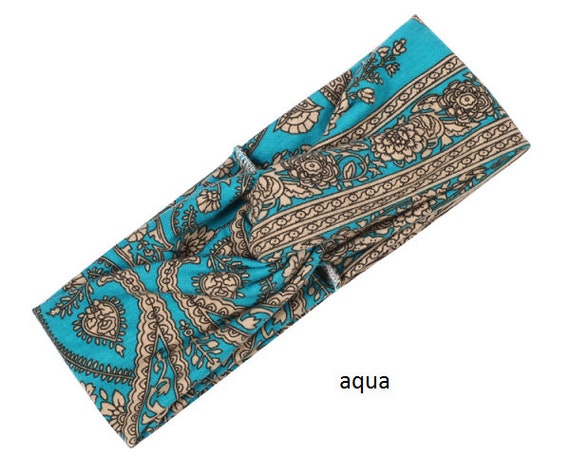 Floral Style Twist Criss Cross Head Wrap Hair Band - Etsy display picture 2