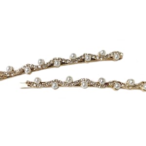 Pair of crystal Bobby Pins, Rhinestone Hair Pins, Crystal Hair Clips, Decorative Bobby Pins, Bridal, Wedding