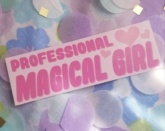 Professional Magical Girl Sticker (Six Colors) | Cute Glossy Magical Girl Sticker