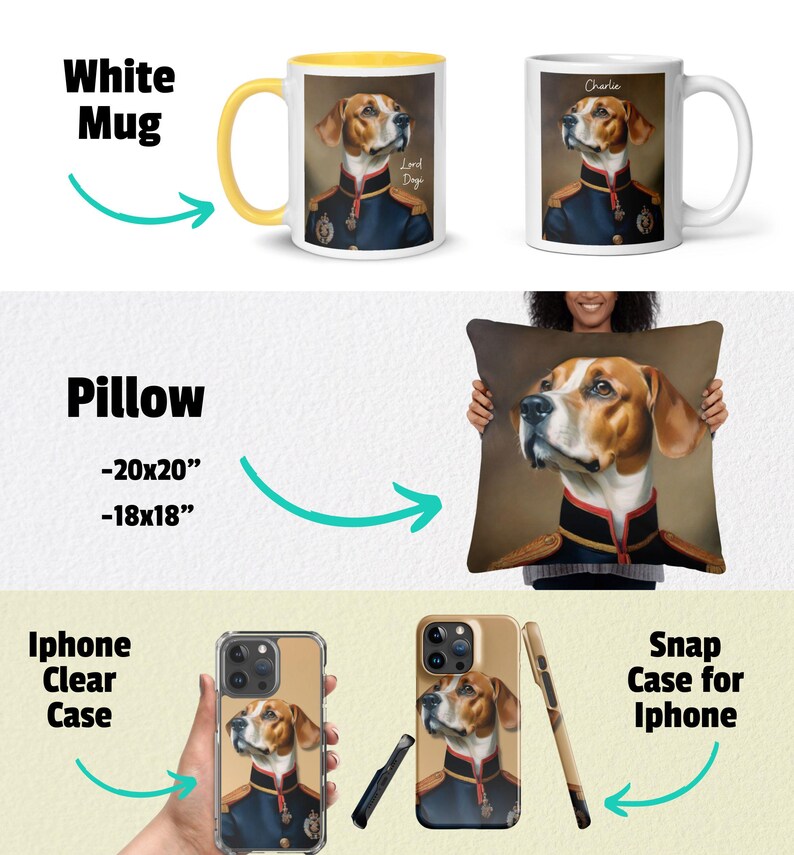 Personalized Pet Portraits in Fun Roles Like Astronauts Pilots Police