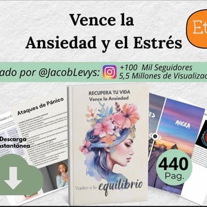 Vence la Ansiedad Libro Digital | Guía Práctica 440 pagina's | Onderzoek en onderzoek Harvard