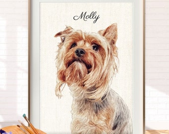 Experience Pet Love Like Never Before! Discover MeliavDigital's Digital Pet Portraits - Your Path to Instant, Frame-Ready Pet Art