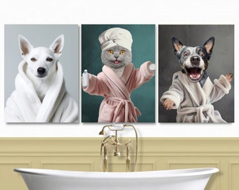 Dance of Delight: Retratos de mascotas personalizables para Joy Descargar marco impreso Sin envío Opciones ilimitadas Los mejores regalos 2024 en MeliaV Digital