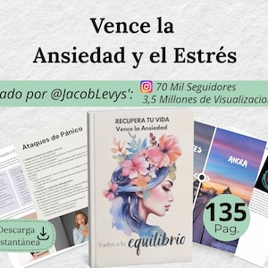 Guía Digital para Superar la Ansiedad y Estrés - Ebook PDF + 3 Bonus Exclusivos - Descarga Instantánea - Técnicas Probadas por Expertos