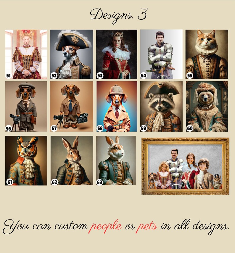 Customizable Pet Portraits: Elevate Your Furry Royalty with MeliaVDigital The Ultimate for Whimsical Pet Portraits and Memorable Gifts image 4