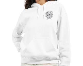 Klassieke hoodie met bloementrui