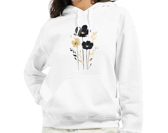 Classic Floral Pullover Hoodie