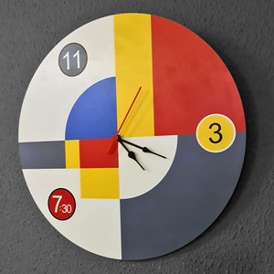 Moderne wandklok - 34X34 cm - Gratis UPS Express-levering binnen 1 tot 5 dagen.
