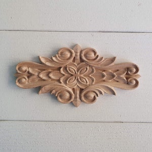 Wooden carved decor with for furniture