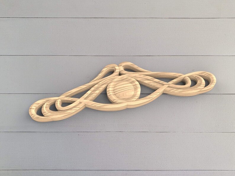 Modern Elegant Carved Wood Decor for Furniture Etsy