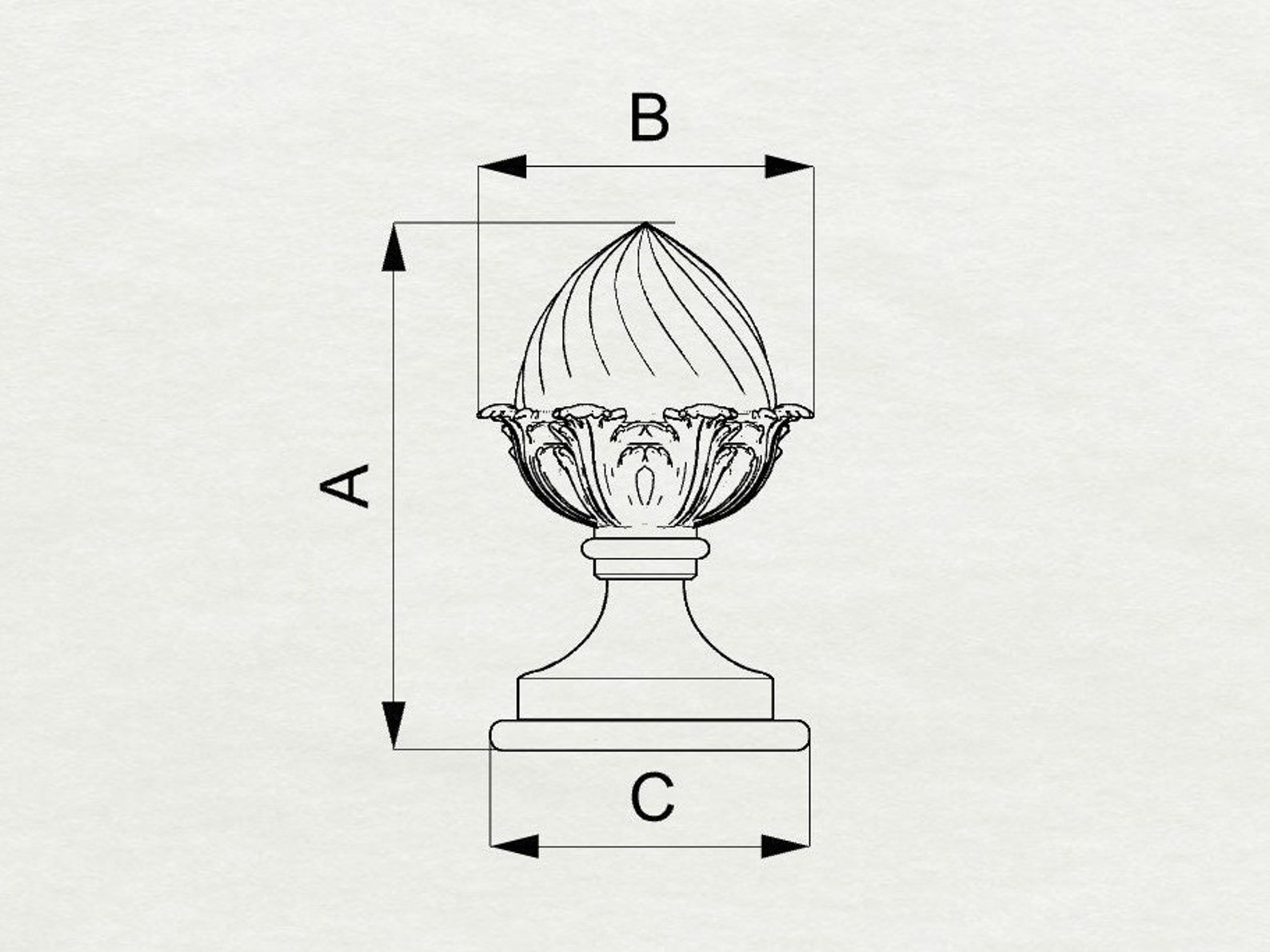 Wooden Finial for Staircase Newel Post Etsy