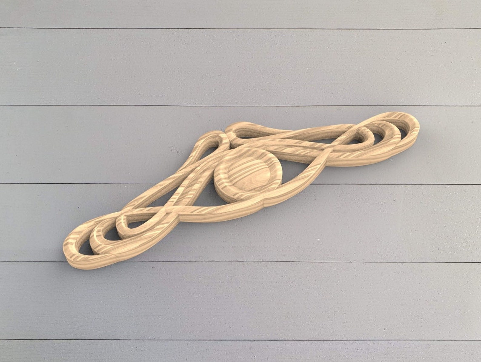 Modern Elegant Carved Wood Decor for Furniture Etsy