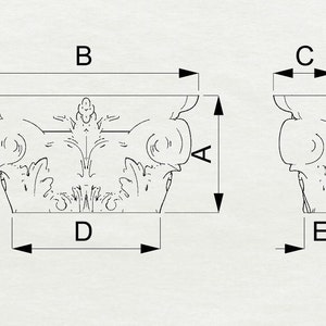 Custom order, capitals  of wood
