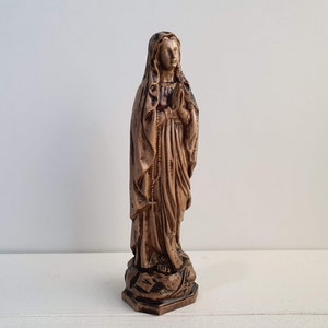 Our Lady wooden stаtue, Virgin Mary Statue, Blessed Mary Statue, 1pc,