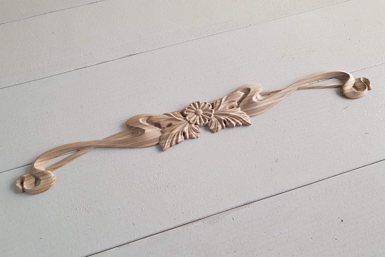 Graceful Carved Wood Decor for Furniture Etsy
