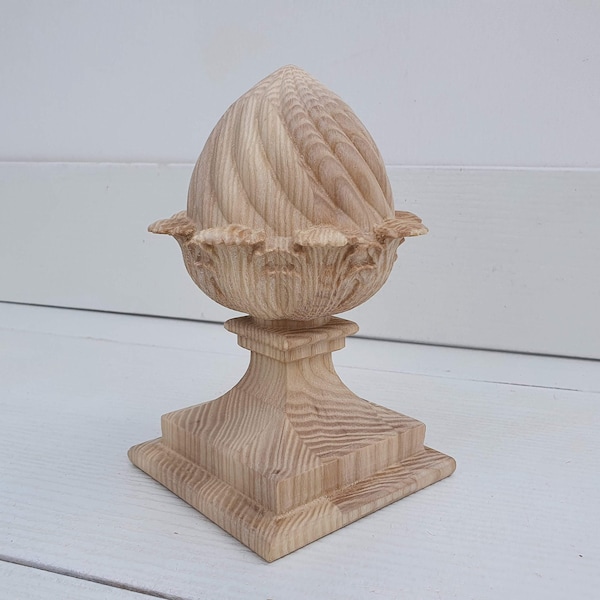 Wooden Finial for Staircase Newel Post