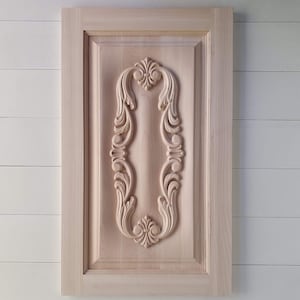 Wooden doors, made for cabinets, chests or wall decorations, door to replace an existing built-in wardrobe, framed panel door, unpainted