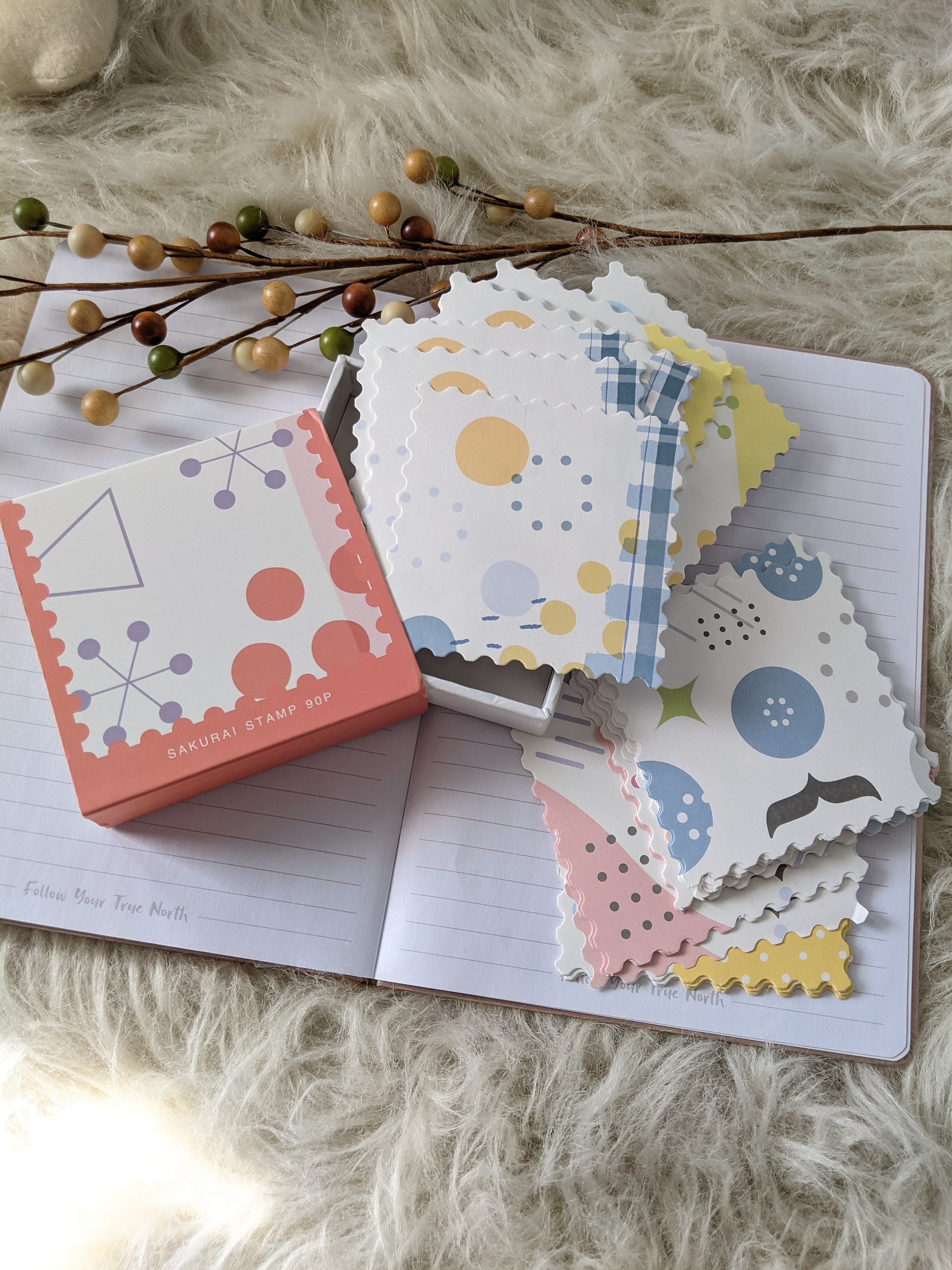 90 Pieces of Kawaii Japanese Parchment Paper Colorful Set Etsy