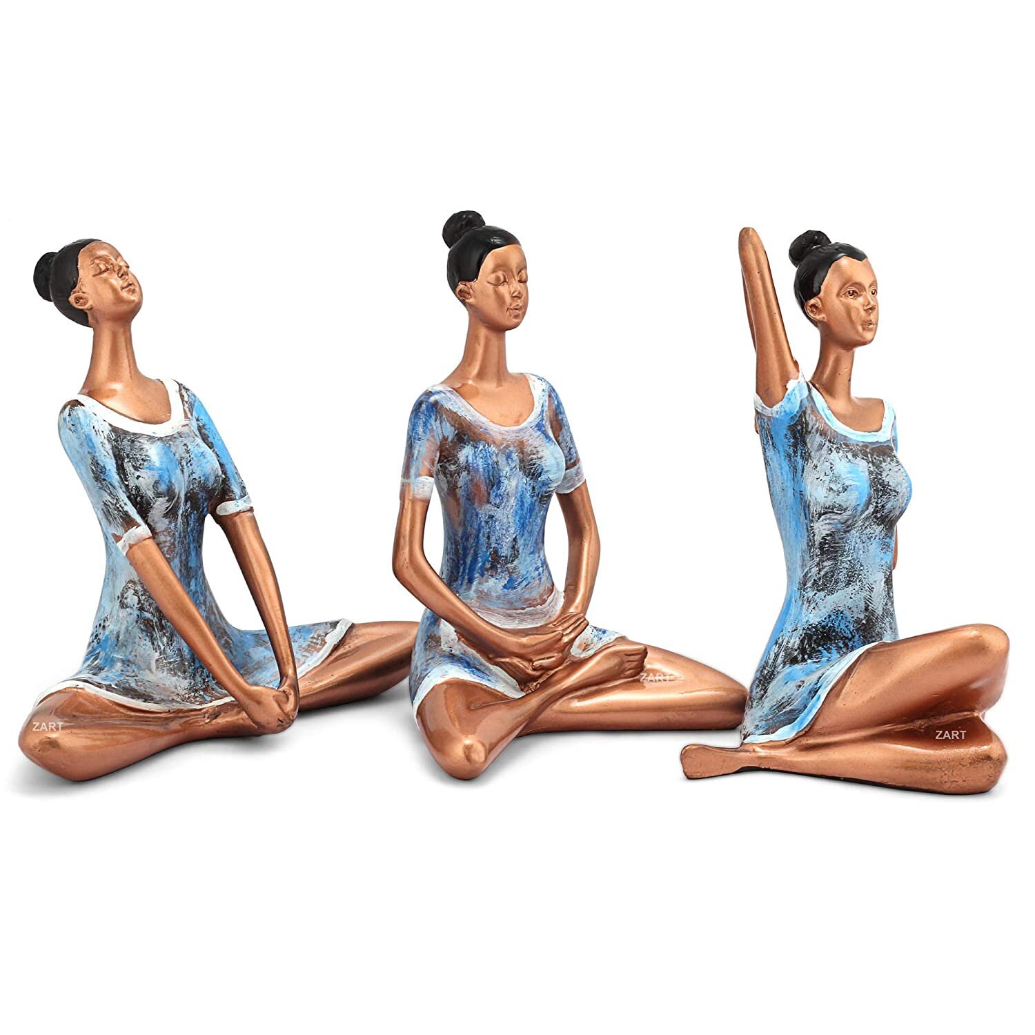 Yoga Posture Lady Statue Figurine for Home Table Top Living Etsy