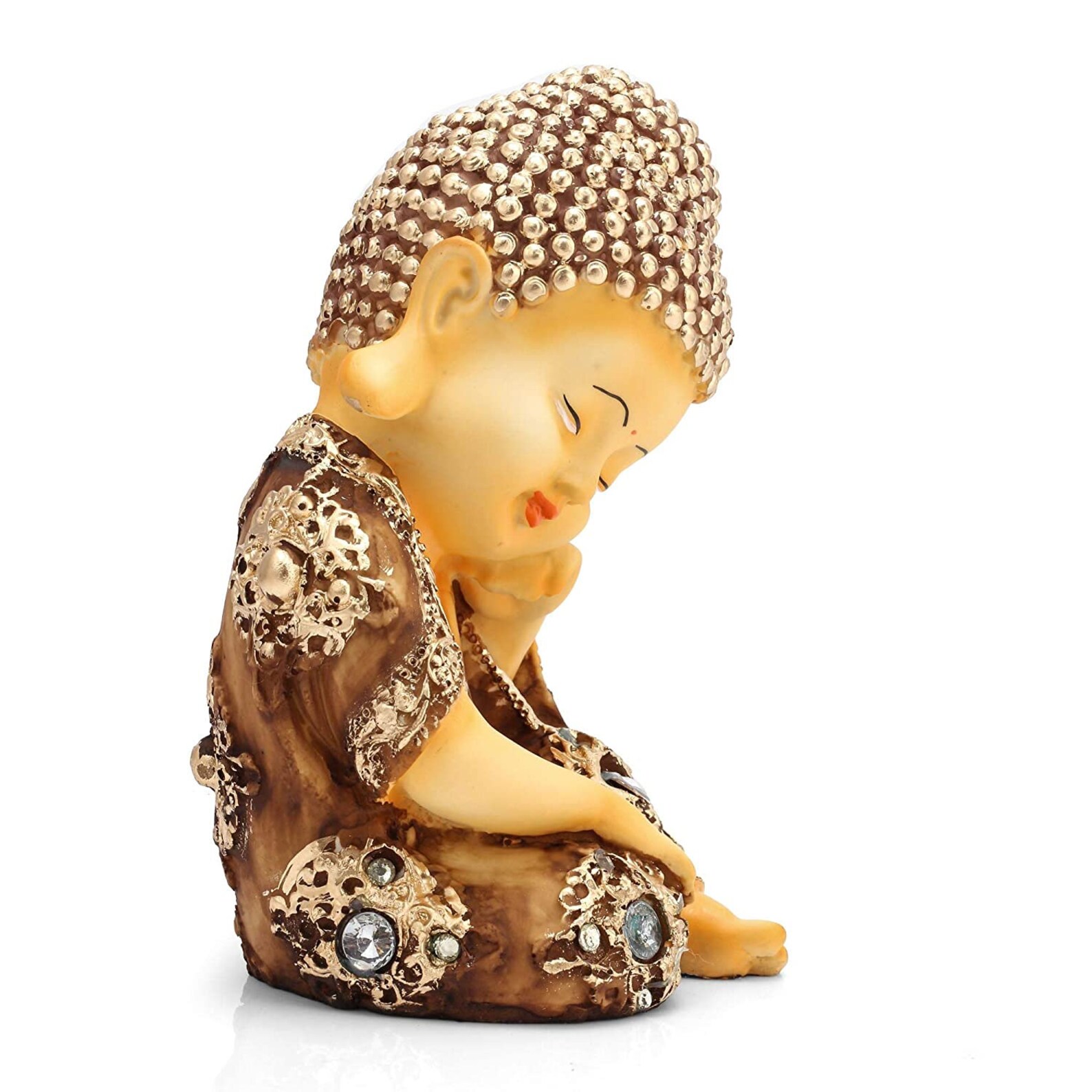 Miniature Buddha Figure Unique Buddha Statue Baby Monk Etsy