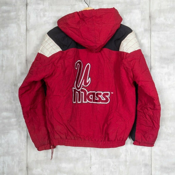 UMass Minutemen Vintage Starter Pullover Jacket Si