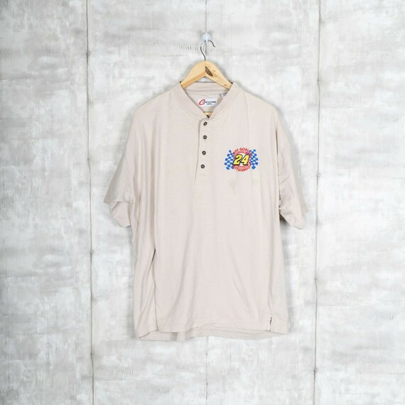 Vintage NASCAR Jeff Gordon 24 EMBROIDERED COLLARED