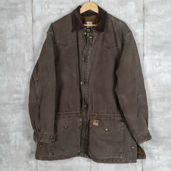 Carhartt Vintage Barn Coat Size 2XL Brown Workwear