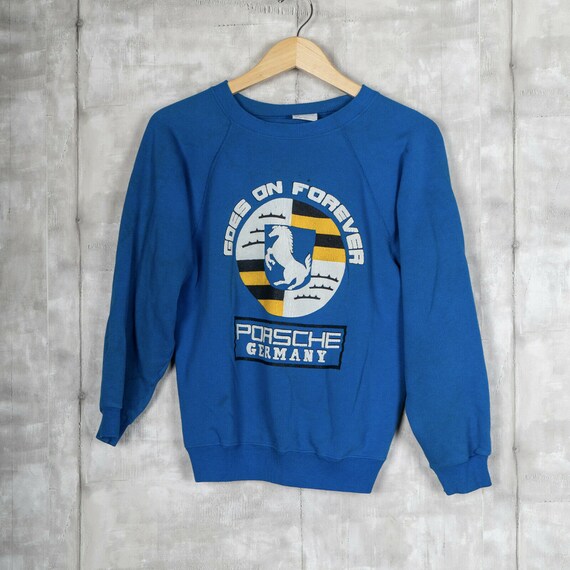 Porsche Vintage Sweatshirt Crewneck Size Medium Bl