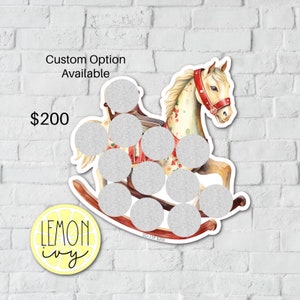 Kerstpaard Scratch Off-besparingsuitdaging, kerstbesparingsuitdaging, spaaruitdaging, Scratch-off-besparingsuitdaging, SO-159