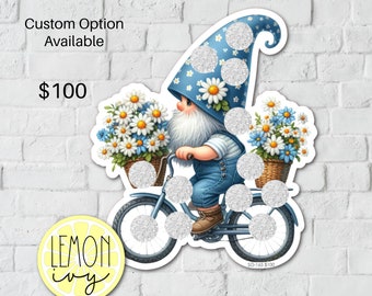 Gnome Scratch Off Savings Challenge, Gnome Savings Challenge, Savings Challenge, Scratch Off Savings Challenge, SO-165