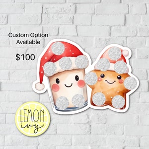 Kerstmelk en koekje Scratch Off Savings Challenge, Christmas Saving Challenge, Saving Challenge, Scratch Off Savings Challenge, SO-185