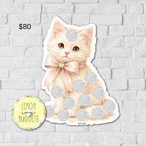 Kitten Scratch Off Savings Challenge