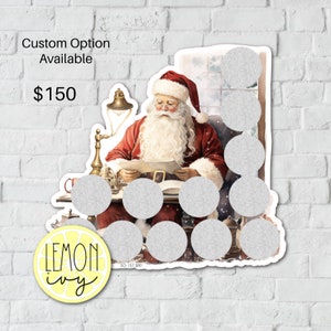 Kerstbrieven Scratch Off Savings-uitdaging, kerstspaaruitdaging, spaaruitdaging, Scratch Off-spaaruitdaging, SO-157