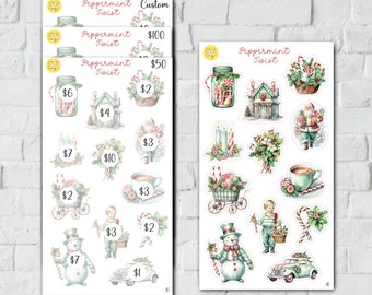 Sticker Savings Challenge, Christmas Savings Challenge, Savings Challenge, Cash Stuffing Challenge, 10