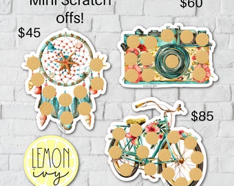 MINI ボヘミアン スクラッチオフ 貯蓄チャレンジ、貯蓄チャレンジ、貯蓄チャレンジ、スクラッチオフ 貯蓄チャレンジ、SOM-46、47、48