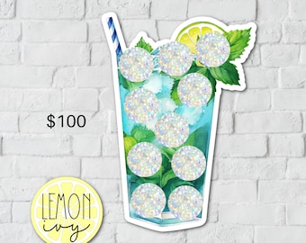 Vacation Scratch Off Savings Challenge, Summer Savings Challenge, Beach Vacation Savings Challenge, Vacation Savings Challenge, SO-56